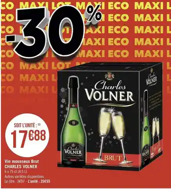 Géant Casino Charles volner vin mousseux brut offre