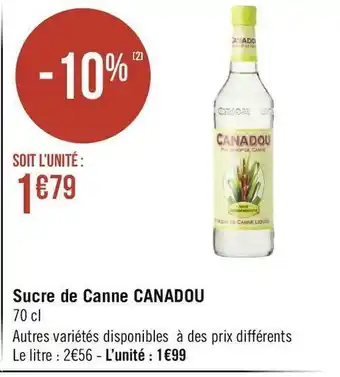 Canadou sucre de canne