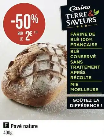 Géant Casino Bon plan sur le pavé nature offre