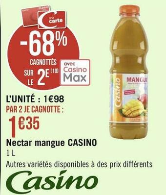 Géant Casino Casino nectar mangue offre