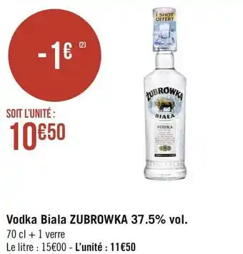 Zubrowka vodka biala 37.5% vol.