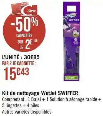 Swiffer kit de nettoyage wetjet