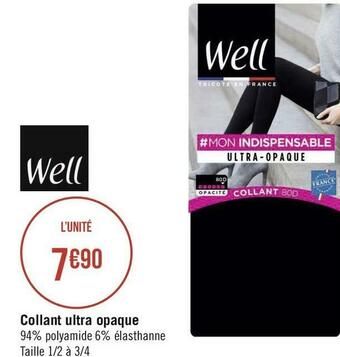 Géant Casino Well collant ultra opaque offre