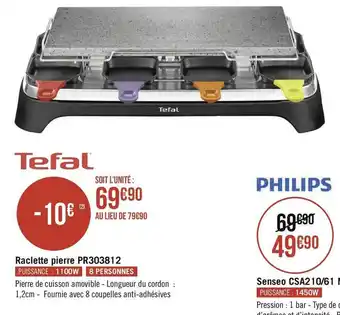 Géant Casino Philips raclette pierre pr303812 offre