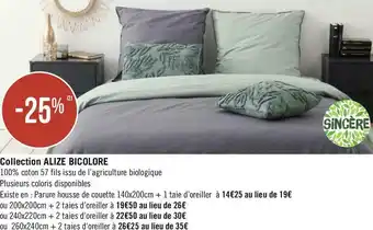 Géant Casino Casino bon plan sur la collection alize bicolore offre