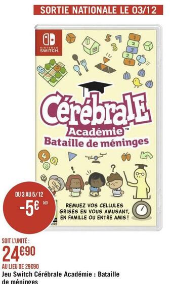 Géant Casino Jeu switch cérébrale académie : bataille de méninges offre