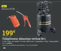 Espace emeraude Compresseur silencieux vertical offre