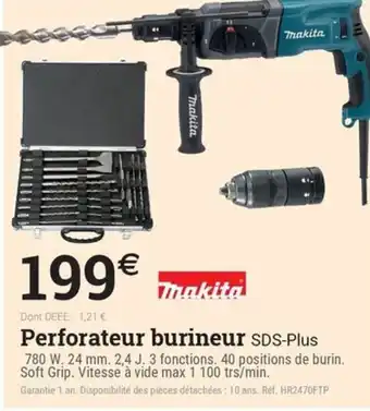 Espace emeraude MAKITA Perforateur burineur SDS-Plus offre