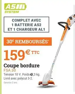 Espace emeraude Coupe bordure offre