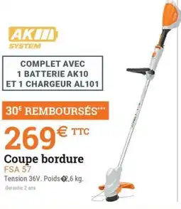 Espace emeraude Coupe bordure offre