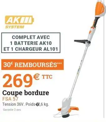 Espace emeraude Coupe bordure offre