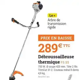 Espace emeraude STIHL Débroussailleuse thermique FS 55 offre