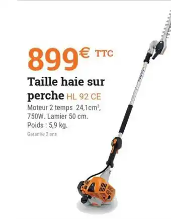 Espace emeraude STIHL Taille haie sur perche HL 92 CE offre