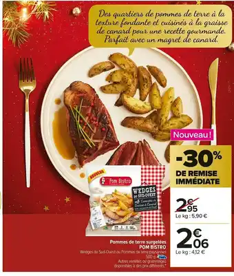 Pom bistro pommes de terre surgelées