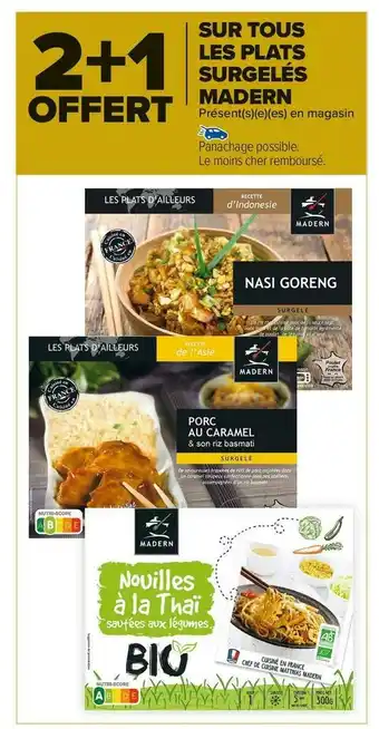 Carrefour Market Madern bon plan sur tous les plats surgelés madern offre