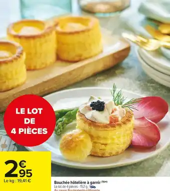 Carrefour Market Bouchée hôtelière à garnir offre