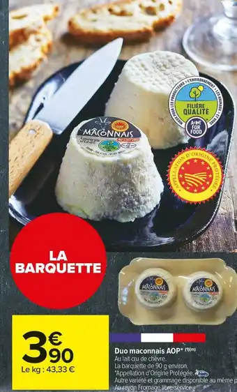 Carrefour Market Duo maconnais aop offre