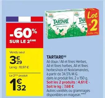 Carrefour Market Tartare tartare offre