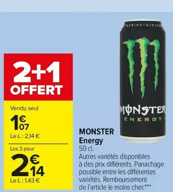 Carrefour Market Monster monster energy offre