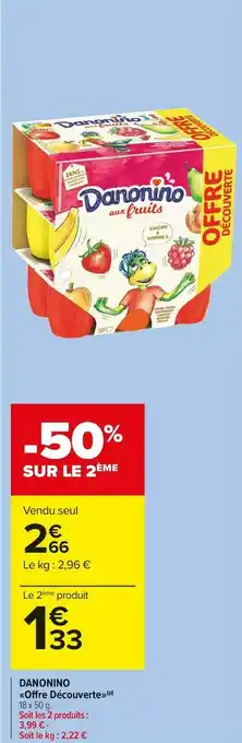 Carrefour Market Danone danonino «offre découverte» offre