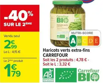 Carrefour Market Carrefour haricots verts extra-fins offre