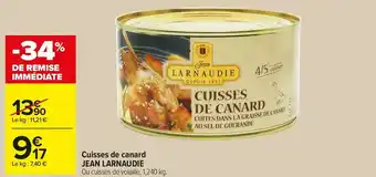 Carrefour Market Jean larnaudie cuisses de canard offre