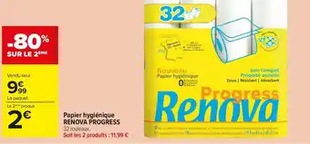 Carrefour Market Renova progress papier hygiénique offre