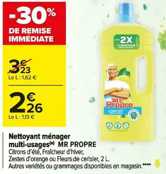 Carrefour Market Mr propre nettoyant ménager multi-usages offre