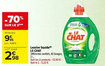 Carrefour Market Le chat lessive liquide offre