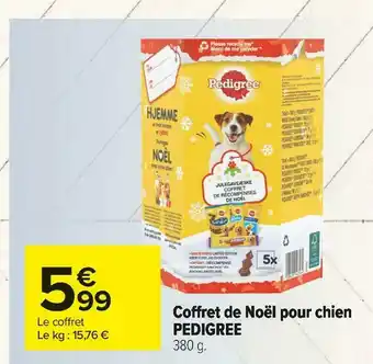 Pedigree coffret de noël pour chien