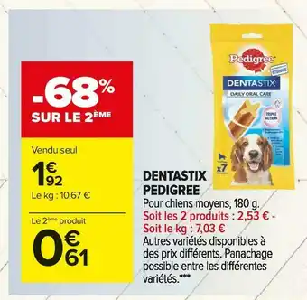 Carrefour Market Pedigree dentastix offre