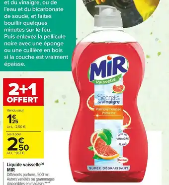 Mir liquide vaisselle