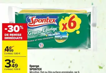 Carrefour Market Spontex eponge offre