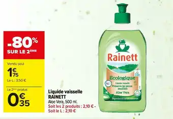 Carrefour Market Rainett liquide vaisselle offre