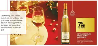 Carrefour Market Martin zahn aop alsace riesling vieilles vignes offre