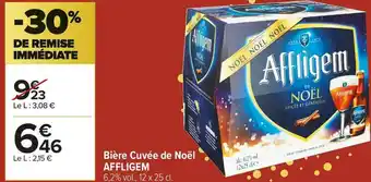 Carrefour Market Affligem bière cuvée de noël offre
