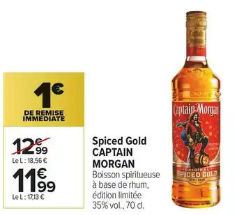 Carrefour Market Captain morgan spiced gold offre