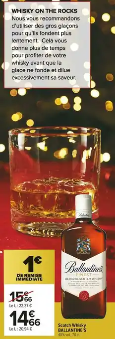 Carrefour Market Ballantine’s scotch whisky offre