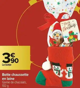 Carrefour Market Botte chaussette en laine offre