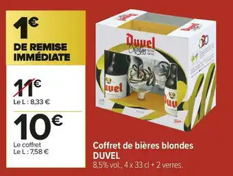 Carrefour Market Duvel coffret de bières blondes offre