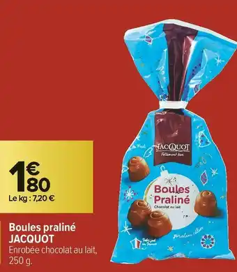 Jacquot boules praliné