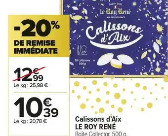 Du roy rené calissons d’aix