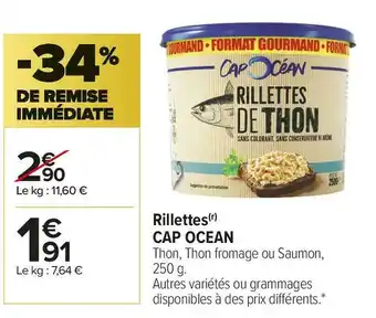 Carrefour Market Cap ocean rillettes offre