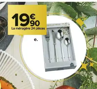 Carrefour Market Ménagère fine 24 pièces offre