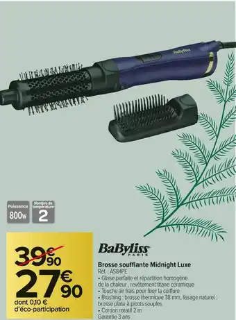 Babyliss brosse soufflante midnight luxe