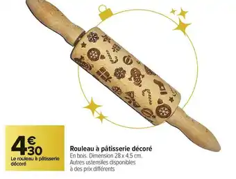 Rouleau à pâtisserie décoré
