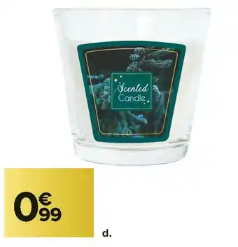 Carrefour Market Petit verre évasé avec bougie parfumée forêt enchantée offre