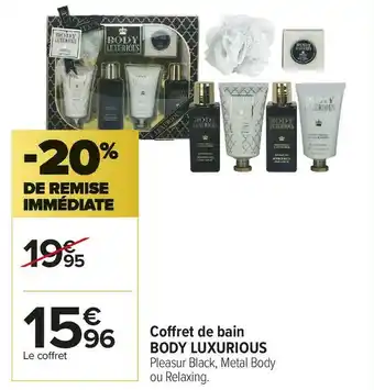 Carrefour Market Body luxurious coffret de bain offre