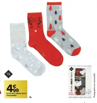 Carrefour Market Mi-chaussettes femme offre