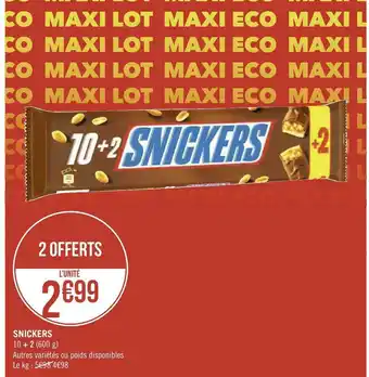 Géant Casino Snickers offre